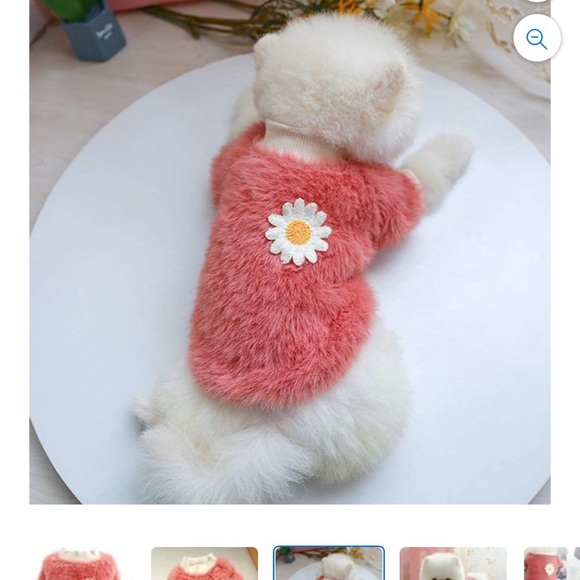 🌟NWT! Petcircle Daisy Fuzzy Dog Sweater! - Picture 8 of 9